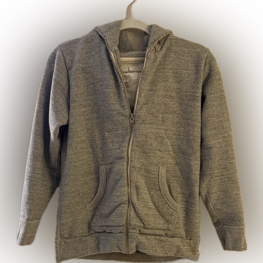Still By Hand | Grey Hoodie Zip Up Hoodie | Mens Small or Womens XS